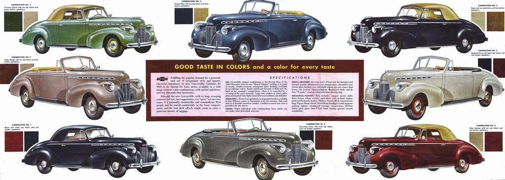 1940 Chevrolet Cabriolet and Wagon Folder Page 2